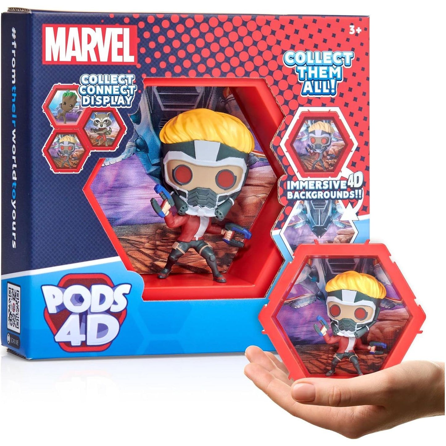 Pods 4D Marvel Star-Lord Collectible Figure
