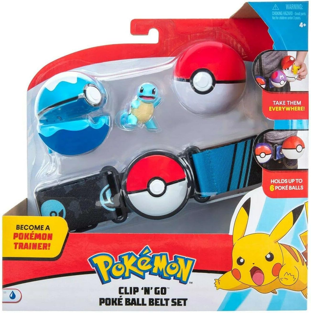 Pokémon Clip 'N' Go Poké Ball Set – Squirtle Figure