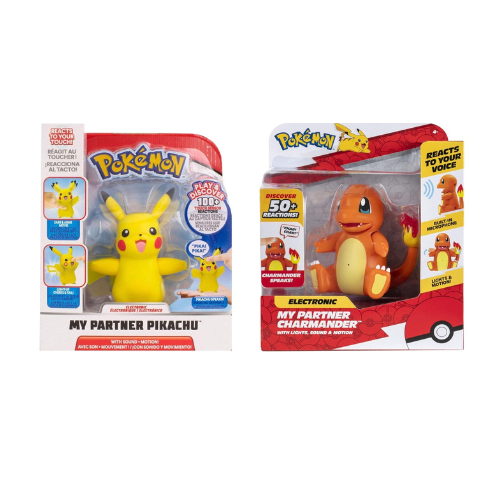 Pokemon Interactive My Partner Action Figure Toy Bundle