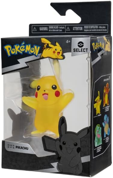 Pokémon Pikachu Select Battle Figure 3-Inch – Translucent