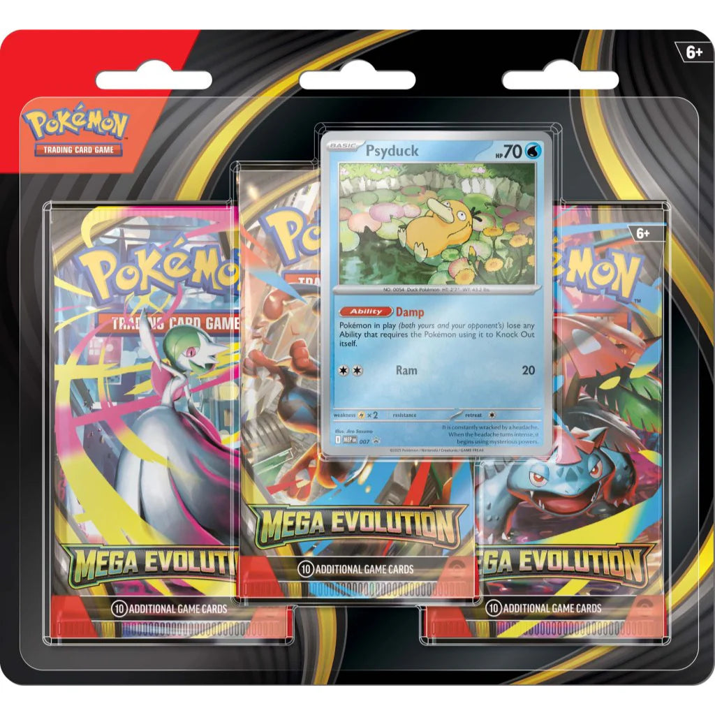 Pokemon TCG Mega Evolutions 1 Three booster blister