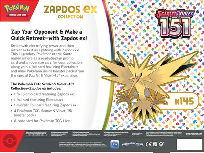 Pokémon TCG Scarlet & Violet 151 Collection Zapdos ex