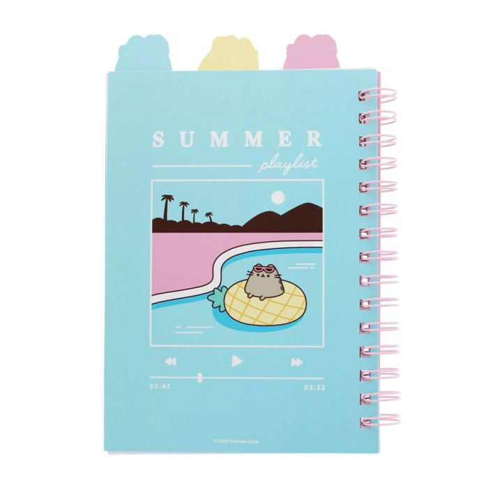 Pusheen Tropical Vacation A4 Project Notebook – School & Study