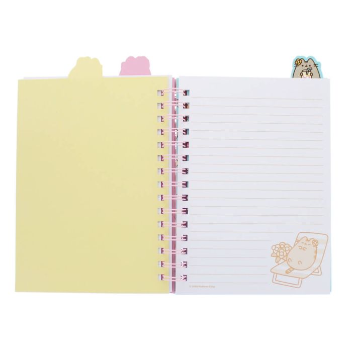 Pusheen Tropical Vacation A4 Project Notebook – School & Study