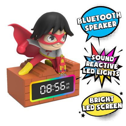 Ryan's World Red Titan Alarm Clock With LED Lights