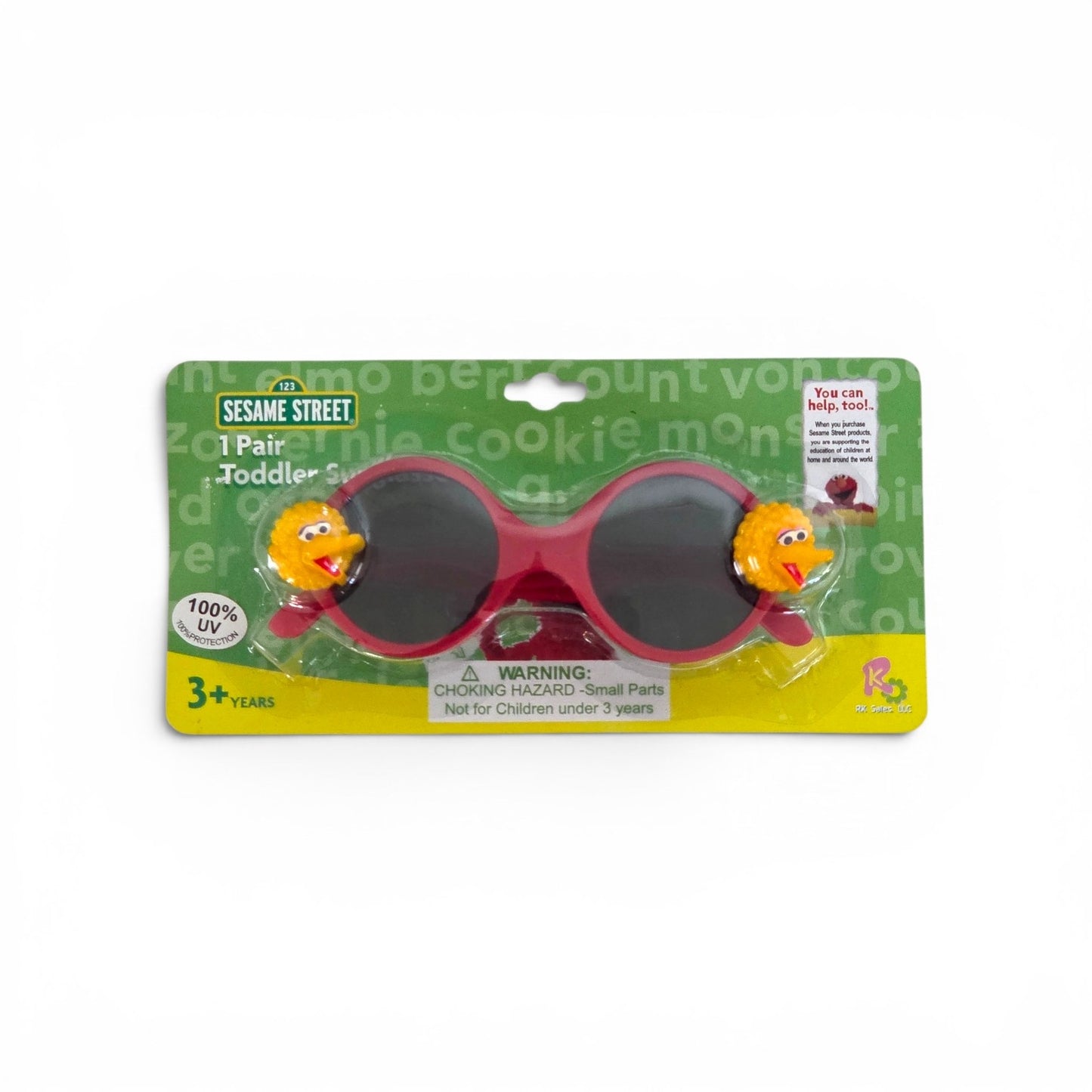 Sesame Street Big Bird Toddler Sunglasses – 100% UV