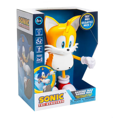 Sonic the Hedgehog Dancing Tails interactive figure with lights and music
