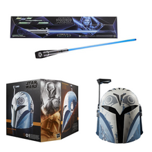 Star Wars Bo-Katan Kryze Premium Electronic Helmet | Ahsoka Tano Lightsaber Bundle
