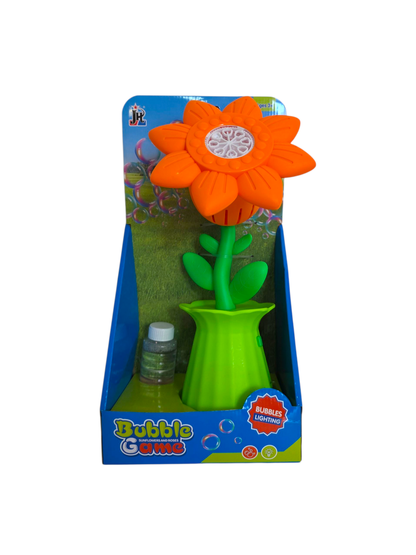 Sunflower Bubble Machine Toy – Orange