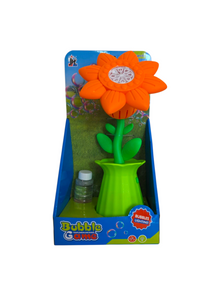 Sunflower Bubble Machine Toy – Orange