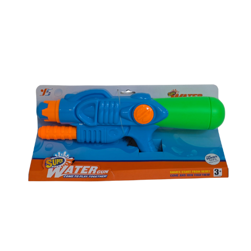 Super Blue Water Gun Blaster Toy – Large Pump Action Water Shooter for Kids 3+