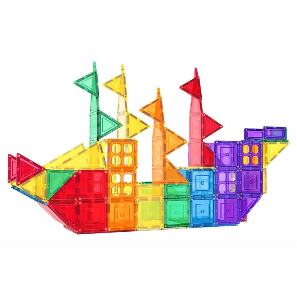 TOMY TileTek Magnetic Tiles 110 Piece Builders Set – STEM Building Toy | Ages 3+