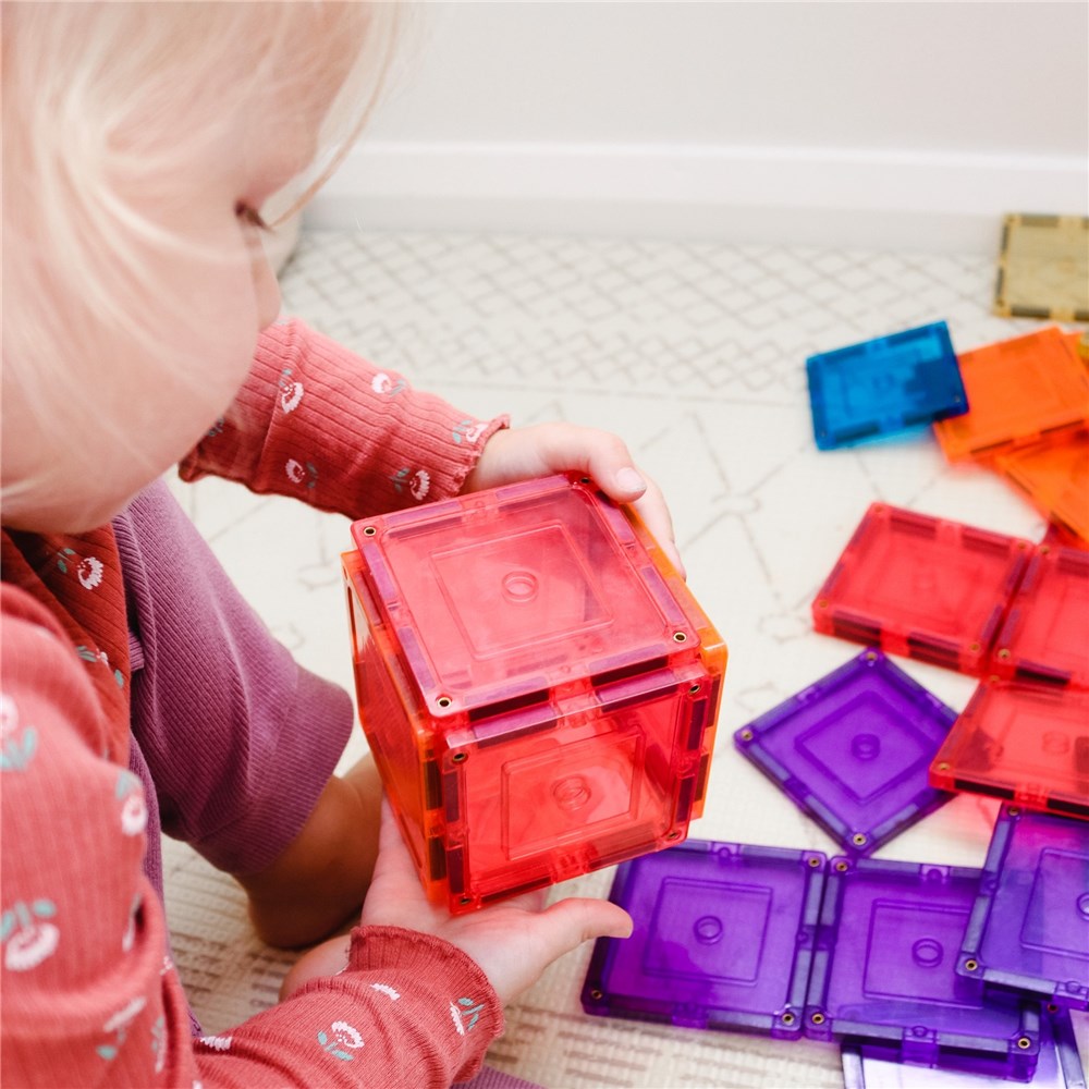 TOMY TileTek Magnetic Tiles 36 Piece Square Set – STEM Building Toy | Ages 3+