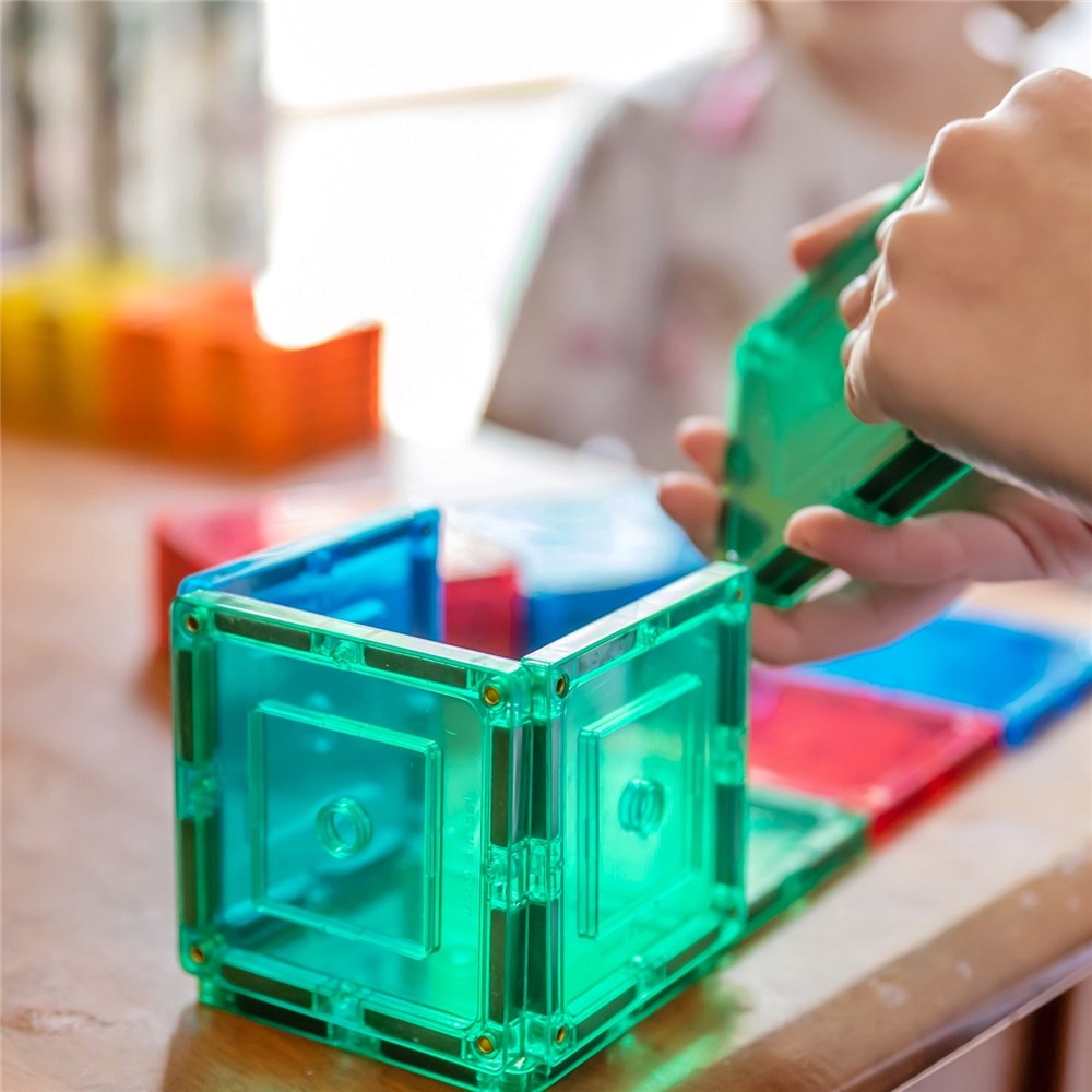 TOMY TileTek Magnetic Tiles 36 Piece Square Set – STEM Building Toy | Ages 3+