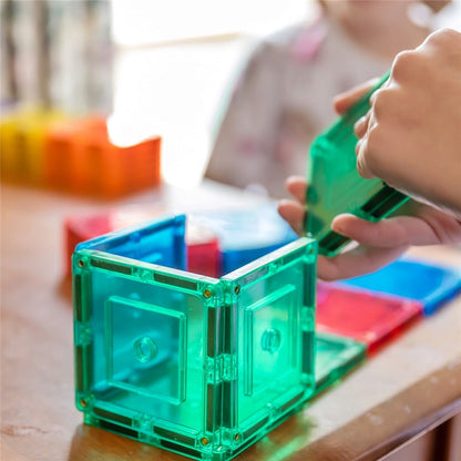 TOMY TileTek Magnetic Tiles 36 Piece Square Set – STEM Building Toy | Ages 3+