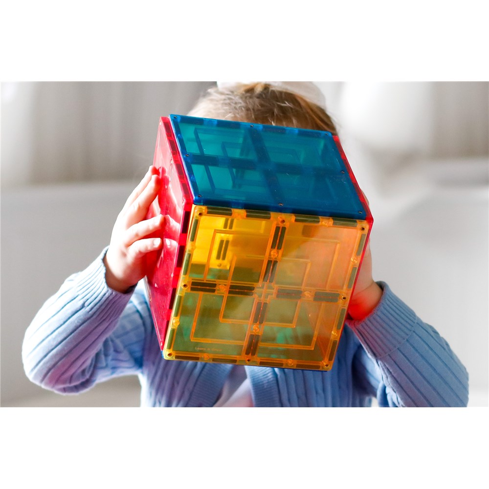 TOMY TileTek Magnetic Tiles 8 Piece Large Square Set – Building Blocks | Ages 3+