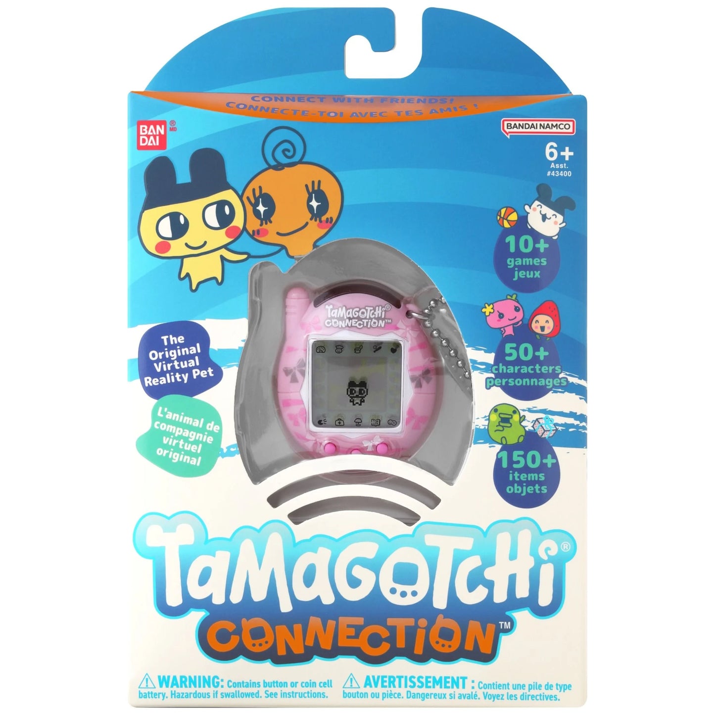 Tamagotchi Connection Dainty Bows virtual pet front view