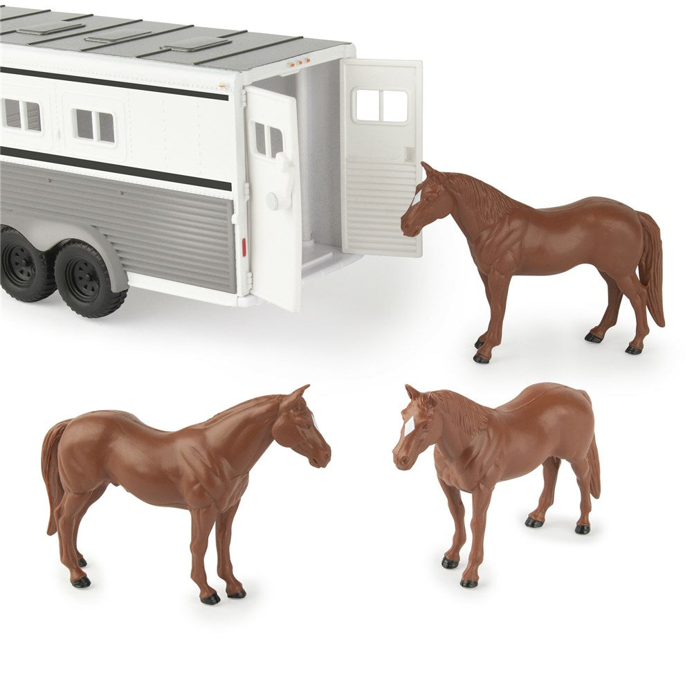Tomy Horse and Trailer Playset 1:32 – Pickup Truck, Horses & Accessories