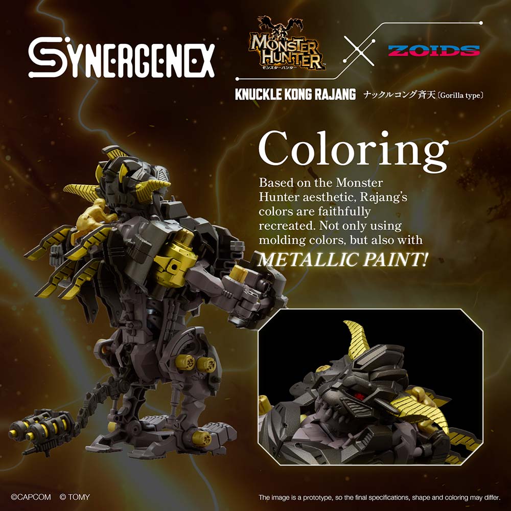 Tomy ZOIDS-X-MONSTER HUNTER KNUCKLE KONG-x-SEITEN Buildable Model Kit