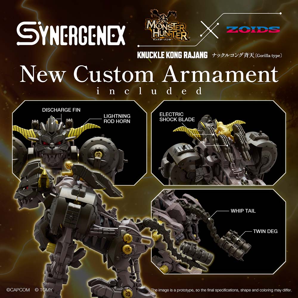 Tomy ZOIDS-X-MONSTER HUNTER KNUCKLE KONG-x-SEITEN Buildable Model Kit