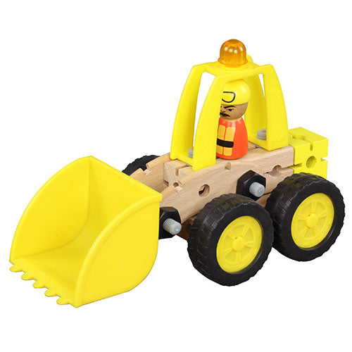 Tonka Wud Workers Bulldozer & Truck Wooden Building Set | Ages 3+