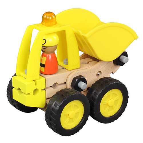 Tonka Wud Workers Bulldozer & Truck Wooden Building Set | Ages 3+