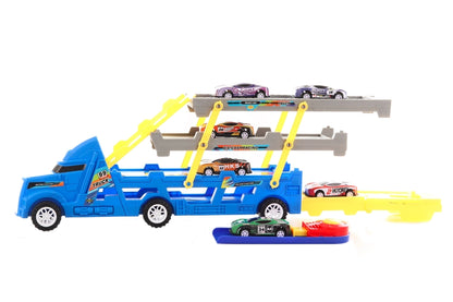 Track Truck Vehicle Transporter Playset for Kids
