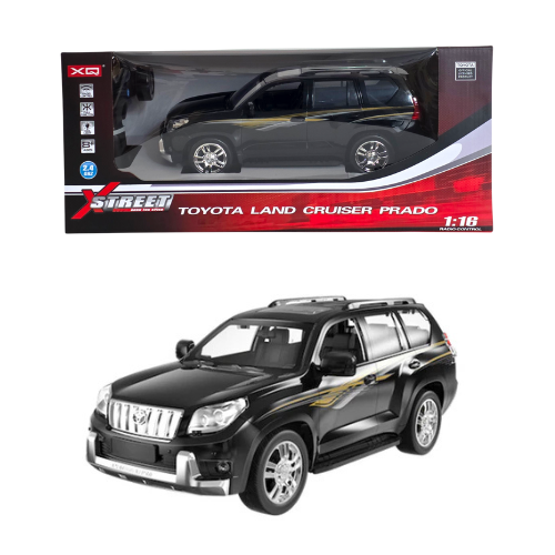 X Street Toyota Land Cruiser Prado RC 1:16 Black - Official Toyota Product