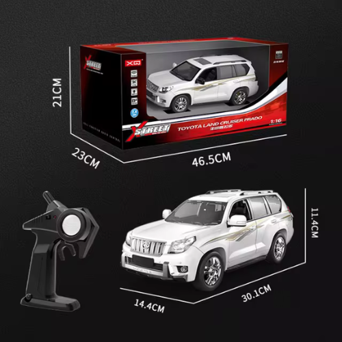 X Street Toyota Land Cruiser Prado RC 1:16 White - Official Toyota Product