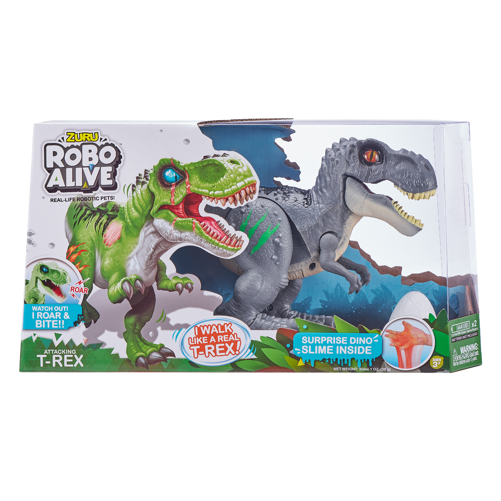Zuru Robo Alive Attacking T-Rex - Grey