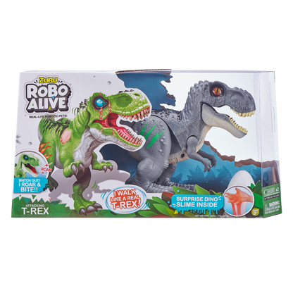 Zuru Robo Alive Attacking T-Rex - Grey
