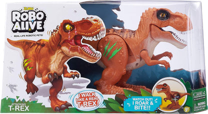 Zuru Robo Alive Attacking T-Rex - Orange
