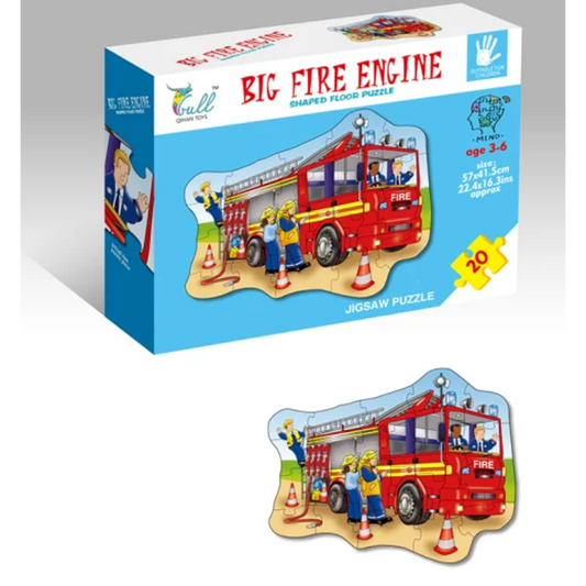 Big Fire Engine Shaped Floor Puzzle Jigsaw Puzzle 20 Pieces