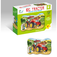 Big Tractor Shaped Floor Puzzle Jigsaw Puzzle 25 Pieces 3+