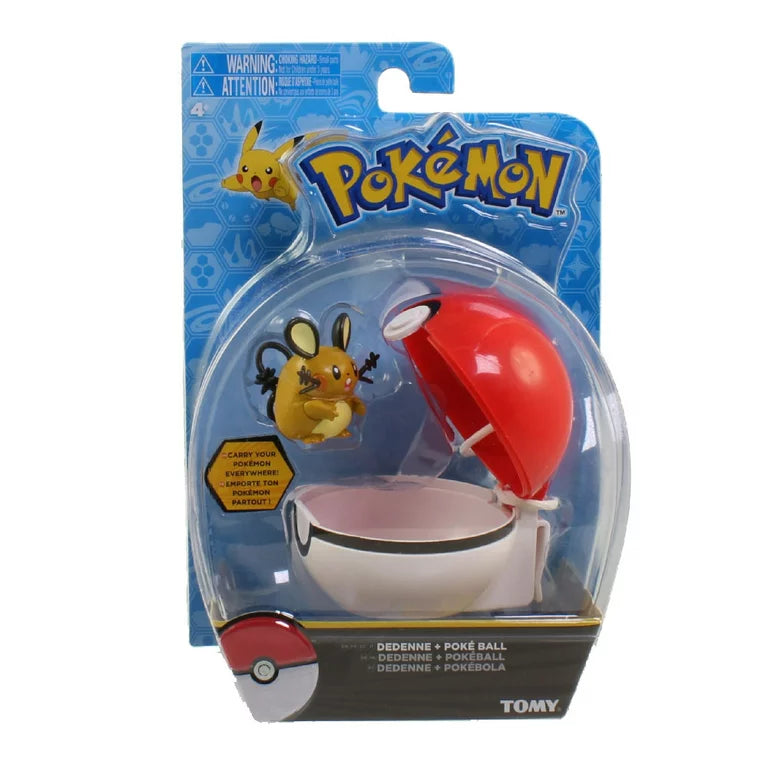 TOMY Pokemon Dedenne + Poke Ball