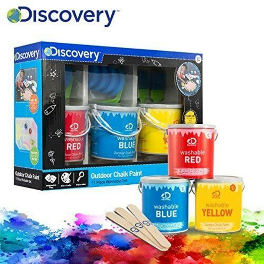 Discovery Outdoor Chalk Paint Playset 11PCS 3+