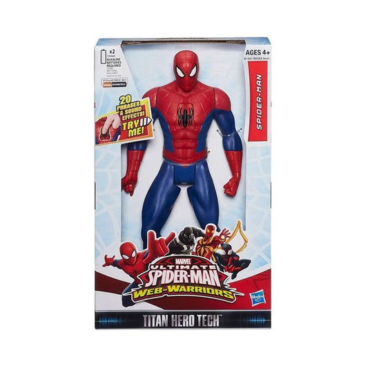 Hasbro Marvel Ultimate Spider-Man Web-Warriors Titan Hero Tech Electronic Spider-Man Figure