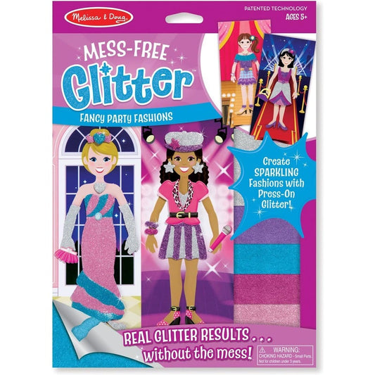 Melissa & Doug Mess-Free Glitter Fancy Party Fashions 5 Glitter Sheets