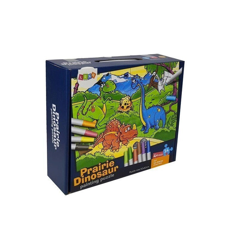Prairie Dinosaur Painting Puzzle Packaging