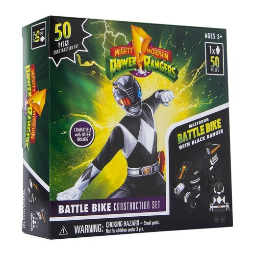 Hasbro Power Rangers Battle Bike Construction Set - Black Ranger ...
