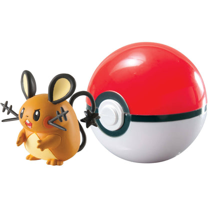 TOMY Pokemon Dedenne + Poke Ball