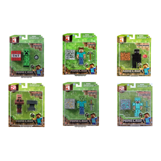 Jazware Minecraft Action Figure Set - 6 Packs