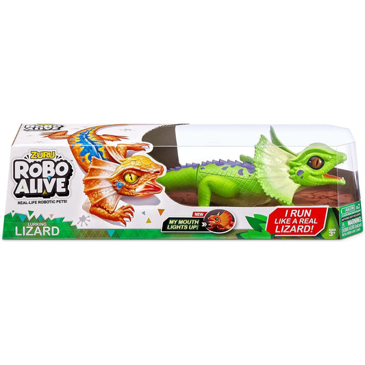 Zuru Robo Alive Light-Up Frill Neck Lizard Assorted 10 cm