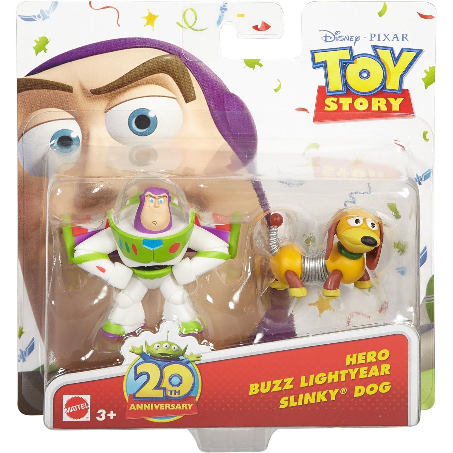 Disney Toy Story Buzz Lightyear and Slinky Dog Toy Figurines