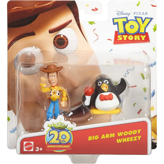 Disney Toy Story Big Arm Woody and Wheezy Toy Figurines