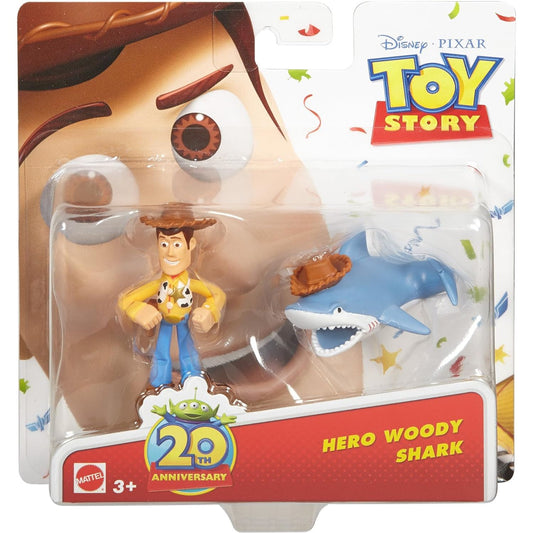 Disney Toy Story Woody and Shark Toy Figurines