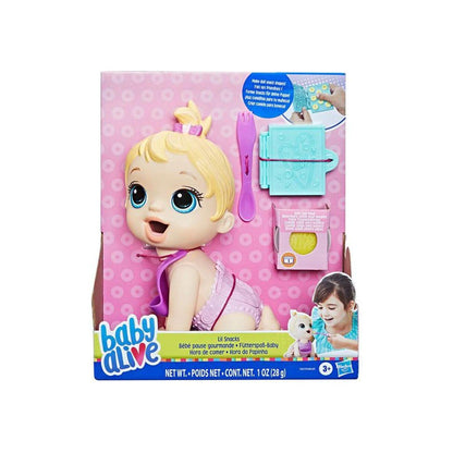 Hasbro Baby Alive Blonde Hair Lil Snacks Toy Doll