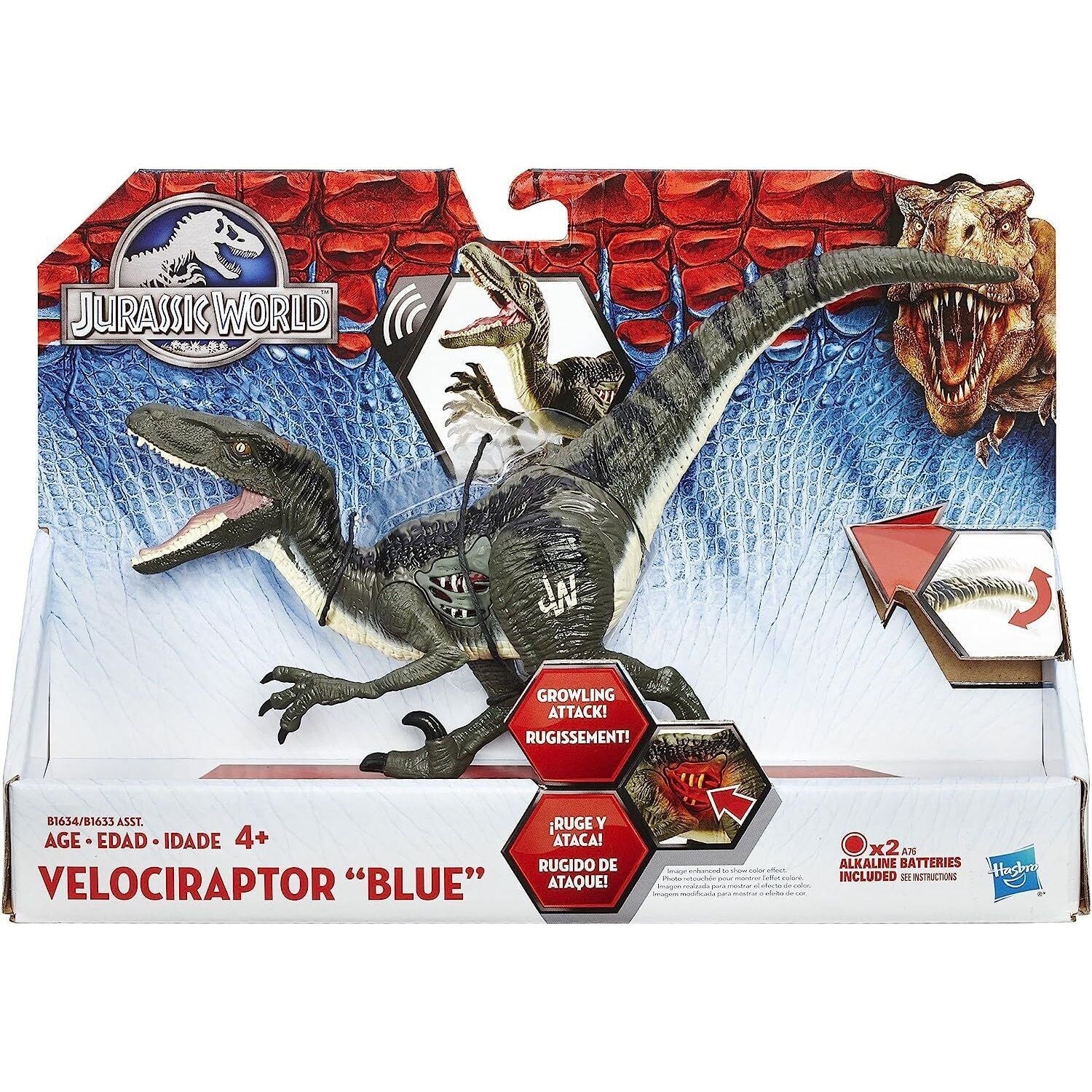 Jurassic World Dinosaur Toy - Velociraptor (Blue)