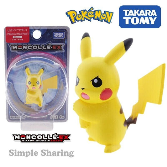 Takara Tomy Pokemon Toy Figurine - Pikachu Z-Move Pose 