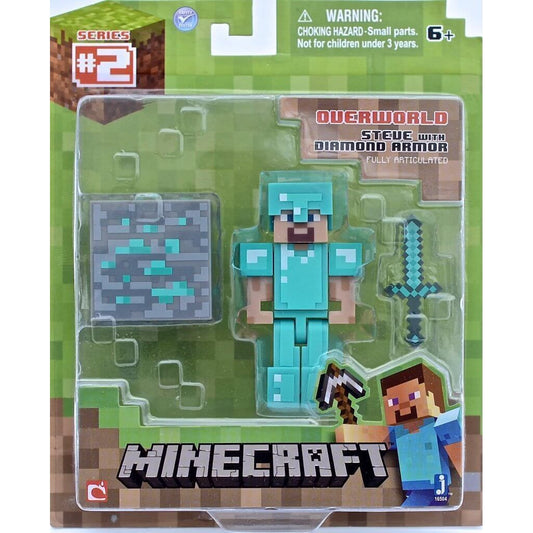 Minecraft Steve In Diamond Armour Action Figure Toy